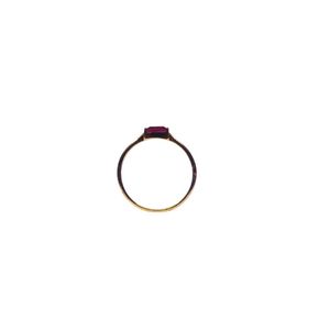 Wedding Wear 925 Sterling <b>Silver</b> Gold Plated Jewelry <b>Garnet</b> Gemstone Women Wear Classic <b>Ring</b> - Product Image 2