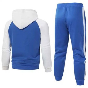 Ensemble de survêtement homme color block léger avec sweat à capuche et pantalon de jogging élastique – Personnalisable OEM, Sportswear, Streetwear - Product Image 5