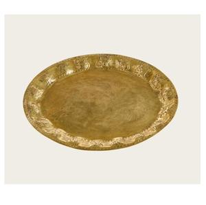 ถาดเสิร์ฟชาและกาแฟทองเหลืองแท้ลายใบไม้ ถาดเสิร์ฟทองเหลืองแท้ลายใบไม้สำหรับงานแต่งงาน - Product Image 6