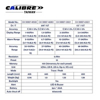 Llave Dinamométrica Digital de Trinquete TAIWAN CALIBRE de 1/2" o 3/8" con 10 Ajustes Preestablecidos, Construcción de Aleación, Acabado Cromado