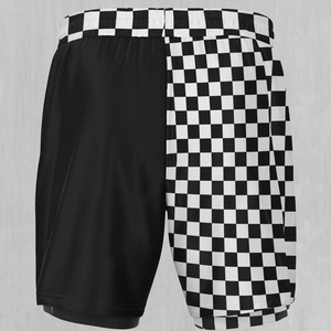 Men Mid Waist <b>Athletic</b> Jogger Workout Shorts Drawstring Breathable Quick Dry Lightweight Double Layer Canvas Polyester/Cotton - Product Image 4