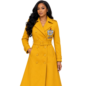 Manteau long pour femme Sigma Gamma Rho, vêtement d'extérieur de sororité grecque, élégant, chaud et décontracté, style streetwear - Product Image 1