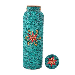 ARTESANÍA DE LUJO Botella de agua impresa de cobre puro Calidad Agua potable directa que fluye para fiestas a bajo precio - Product Image 3