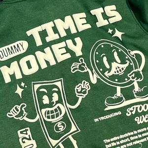 Stoopid Men's Green Hoodie Sweatshirt <b>Set</b> Cotton <b>Knitted</b> Casual Autumn Full Zip Members Print Tracksuit - Product Image 5