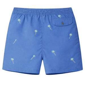 Shorts de bain bleus pour hommes, motif écologique, séchage rapide, imperméables, respirants, avec cordon de serrage, pour la plage - Product Image 2