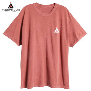 เสื้อยืดสตรีทแวร์ผ้าใส่สบายทรงโอเวอร์ไซส์ ทรงหลวม ผ้าฝ้าย 100% สกรีนโลโก้ตามสั่ง เสื้อยืดผู้ชาย - Product Image 1
