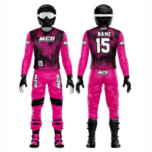 Wholesale Factory Direct Top Trending Flou Color Sublimation Printing Breathable Fabric Motocross MTB Dirt Bike Racing Uniforms - Product Image 1