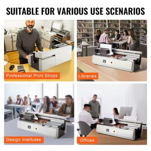 A3 Thermal <b>Binding</b> <b>Machine</b> 400 Sheets Capacity Hot Glue Book Binder with 40mm Thickness Short Edge - Product Image 6
