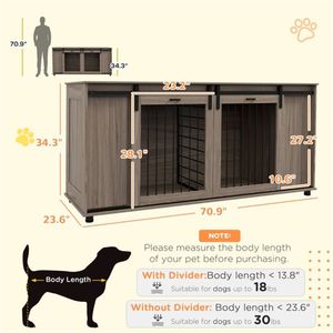 Gabbia per Cani/Recinto per Animali Domestici Ispirato al Design dei Mobili TV per Comfort ed Eleganza - Product Image 4