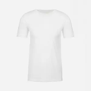 次のレベル6200シャツ (65ポリエステル & 35コットン) 通気性のあるメンズプレミアムフィットクルーネックスポーツウェアTシャツ、ロゴ付き