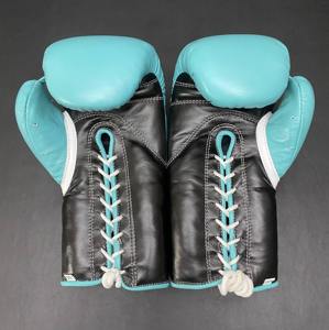 Gants de boxe personnalisables « No Boxing No Life » pour arts martiaux et fitness, en cuir véritable de haute qualité, avec poignées épaisses - Product Image 5