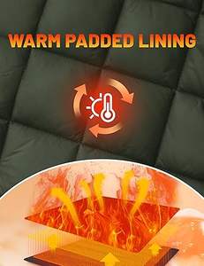 TACVASEN เสื้อแจ็คเก็ตบอมเบอร์ผู้ชาย เสื้อแจ็คเก็ตบุนวมหนา ซิปปิด กันน้ำ กันลม เสื้อโค้ทกันหนาวพร้อมกระเป๋า 6 ช่อง - Product Image 6