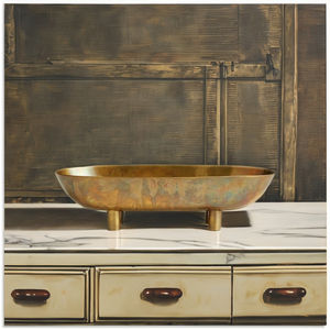 บ้านคุณภาพสูงโลหะหรูหราชามทองครัวผสมอาหารเสิร์ฟชามรูปร่างที่กําหนดเองตกแต่งบ้านบนโต๊ะอาหารชามผลไม้ - Product Image 2