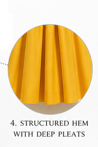 Vestido Midi Amarillo sin Mangas, Estilo Vintage, Plisado, de Algodón, con Cuello Joya, Elegante, para Fiestas de Verano/Invierno, para Mujer - Product Image 2