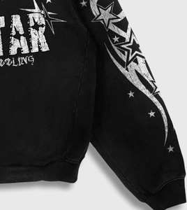 Custom Retro Y2K Tracksuit Men Graphic Hoodie Loose Flared Sweatpants Streetwear Outfit <b>Hip</b> Hop Fashion Clothing - Product Image 5