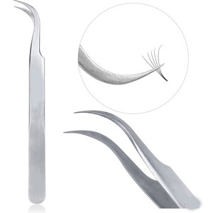 แหนบปลายไฟเบอร์กันลื่น ความแม่นยำสูง สำหรับต่อขนตา - Product Image 1