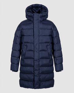 Unisex Regular Hooded Mandarin Collar Canvas Puffer Jacket Windproof Filled Polyester Shell Casual Winter <b>Coat</b> <b>Zipper</b> Closure - Product Image 5