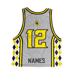 Tenues de football américain réversibles, ensembles d'uniformes de lacrosse, vêtements de sport de haute qualité, vente en gros, maillots de lacrosse imprimés par sublimation - Product Image 4