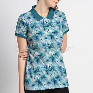 Camiseta polo transpirable para mujer, elegante camiseta polo de oficina para mujer, top polo informal elegante para mujer - Product Image 1