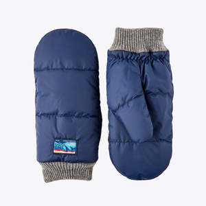 Mitaines rembourrées écologiques bleu marine compatibles avec les écrans tactiles, pour toutes les saisons, avec revers tricoté, thermiques, pour le ski d'hiver - Product Image 1