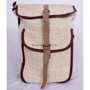 Mochila de viaje de alta calidad, lujo retro vintage, gran capacidad, ligera, nueva, de lona de algodón con cierre de hebilla y cremallera. - Product Image 1