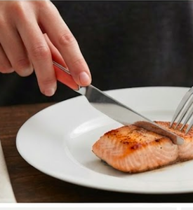 Modern Cutlery Set With Orange Color Handle Beautiful <b>Knife</b> <b>Fork</b> Spoon Set Perfect For Everyday Dining Casual Use <b>And</b> Gifting - Product Image 5