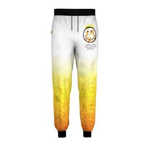 Men's Printed Sweatpants Elastic Waist Drawstring Casual Joggers with Straight Pattern Midweight 100% Polyester Quick Dry - Product Image 6