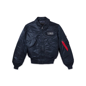Chaqueta Bomber Varsity de Alta Calidad, Impermeable, Cortavientos, Ligera, Personalizable con Logotipo Frontal, MOQ Bajo, Ropa de Calle - Product Image 1