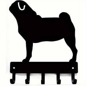 CIFbuy Gancio da Parete in Metallo Nero Chic, Decorazione Originale per la Casa, Regalo Festivo, Scultura da Parete per TikTok e Servizio di Ritiro Temu - Product Image 2