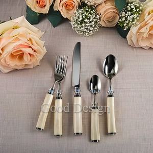 Designer Bone Handle Cutlery Set 304 Stainless Steel Wedding <b>Flatware</b> Sets - Product Image 1