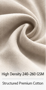 Camisetas de punto de algodón 100% de 220 GSM de alto gramaje para hombre, estilo oversize con hombros caídos, personalizables para marcas, con doble costura. - Product Image 5