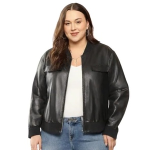 Direct Factory Over Size Women's Genuine Sheep <b>Leather</b> Jacket Sheepskin <b>Leather</b> Jacket For Women with Custom LOGo & Lable - Product Image 1