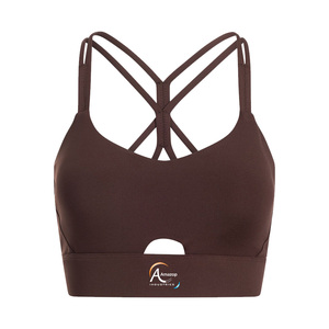 High Support Sports Bra Women Polyester Spandex Quick Dry Shockproof Gym Running Workout Bra Wholesale Supplier - Product Image 1