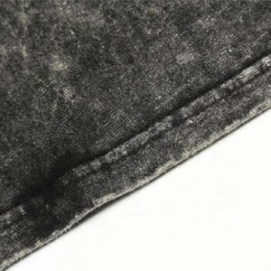 T-shirt personnalisé de haute qualité, style vintage, broderie surdimensionnée, coton délavé à l'acide, respirant, pour homme, été - Product Image 5