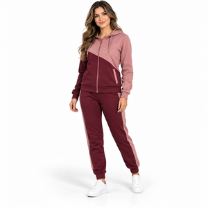 High Quality <b>Women</b> Zipper Tracksuit Premium Full Zip <b>Jacket</b> Pants Set Soft Fabric Breathable Design Comfortable Athletic Fit - Product Image 1
