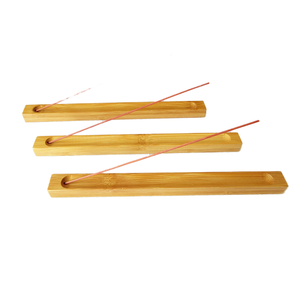 กระถางธูปไม้แบบด้ามไม้พร้อมที่ดักขี้เถ้าเป็นมิตรต่อสิ่งแวดล้อม - Product Image 1