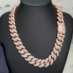 VVS cut moissanite <b>necklace</b> IGI certified hip hop <b>chain</b> Gold plated 925 silver 18mm iced moissanite <b>chain</b> - Product Image 1