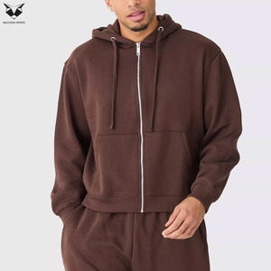 Ensemble sweat à capuche et short pour homme, respirant, de qualité supérieure, personnalisé, à fermeture éclair, séchage rapide, pour l'entraînement - Product Image 3
