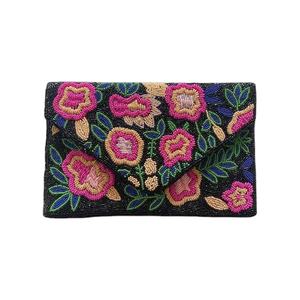 กระเป๋าสะพายไหล่ประดับลูกปัดลายดอกไม้น่ารักทำมือดีไซน์ใหม่ล่าสุดสุดหรูทันสมัยสวยงามทันสมัย - Product Image 1