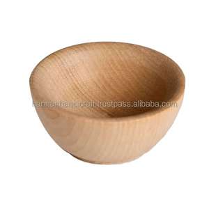 Nuevo Diseño Moderno y Ecológico, Tazón para Ensalada de Madera de Acacia Pulida Lisa con Acabado Natural - Product Image 3