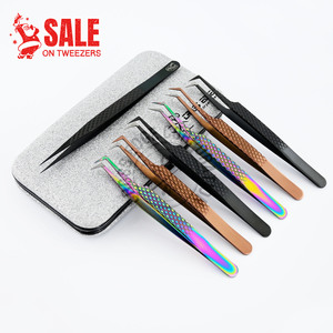 Handmade Premium Volume Lash Extensions Tweezer Custom Lashes Extension Tweezers for Individual Lashes Wholesale - Product Image 1