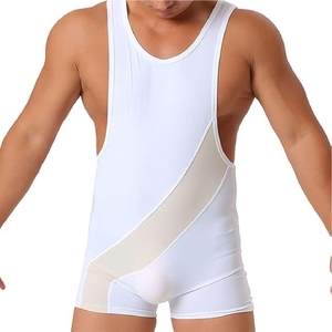 Custom Heat-Transfer Printed <b>Wrestling</b> <b>Singlets</b> Men's Sleeveless Uniforms Breathable Stretch Spandex/Polyester Lightweight Quick - Product Image 1