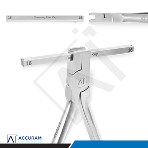 Alicate de Torquimetría Ortodóntica Accuram con Llave, Herramienta Manual Quirúrgica de Acero Inoxidable para Doblar Alambres Dentales, Ergonómico, CE - Product Image 4