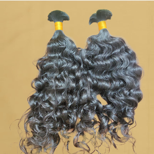 Extensiones de Cabello Humano Remy Virgen Indio de Alta Calidad, con Doble Trama a Máquina, Estilo Ondulado Natural, Sin Enredos, Sin Caída, Todos los Colores, OEM - Product Image 3