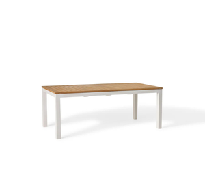 Mesa de Comedor Exterior de Madera de Teca Sólida Moderna de Primera Calidad con Tablero de Listones, Diseño Plegable, Estructura de Madera Resistente para Uso en Hoteles y Villas - Product Image 3