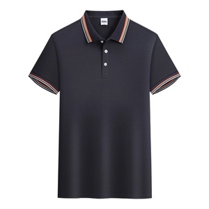 High Quality Unisex Knitted <b>Polo</b> <b>Tops</b> Slim Cut Cotton Blend Collared Sports Tennis Casual Uniform Custom Logo Garment Factory - Product Image 2