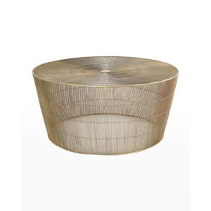 Tables basses et d'appoint de luxe en fil métallique robuste, plaqué or de haute qualité, pour la maison, l'hôtel, l'appartement, le salon, fabriquées en Inde. - Product Image 1