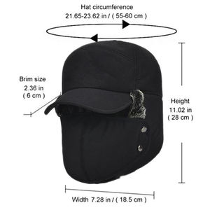 Gorro de Invierno para Mujer, 100% Poliéster, Versión Coreana, Protección para las Orejas, Grueso, Cálido, para Ciclismo y Deportes - Product Image 2