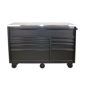 Armoire à outils CSPS 52 pouces, 10 tiroirs, verrouillable à clé, roulettes, glissières à billes, acier thermolaqué, OEM, charge 1814 kg - Product Image 2