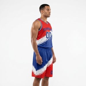 Fabricante de Uniformes de Baloncesto Personalizados, Camisetas y Pantalones Cortos, OEM ODM, Venta al Por Mayor, Tela de Malla 100% Poliéster, Transpirable y de Secado Rápido - Product Image 3